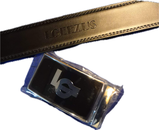 Classic L Geezus logo belt